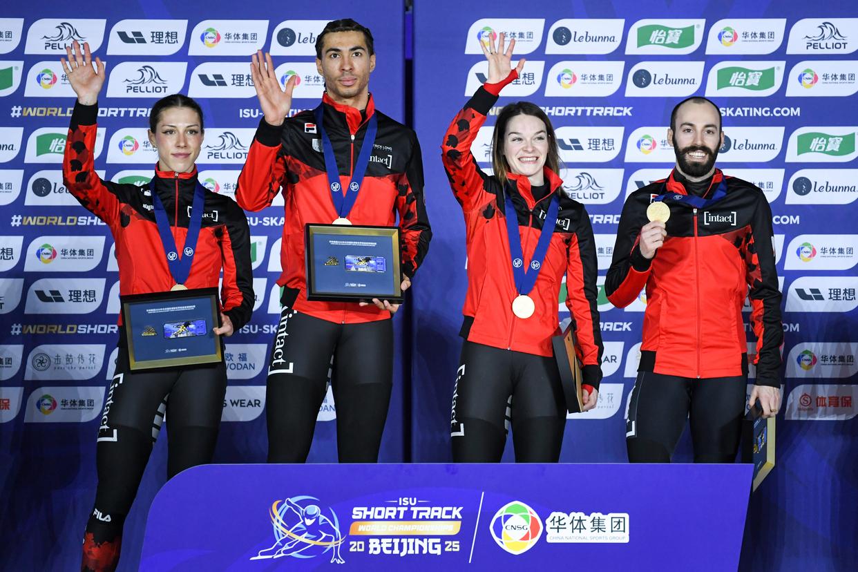 加拿大队表现抢眼,女子自由泳夺冠在望 加拿大队表现抢眼,女子自由泳夺冠在望