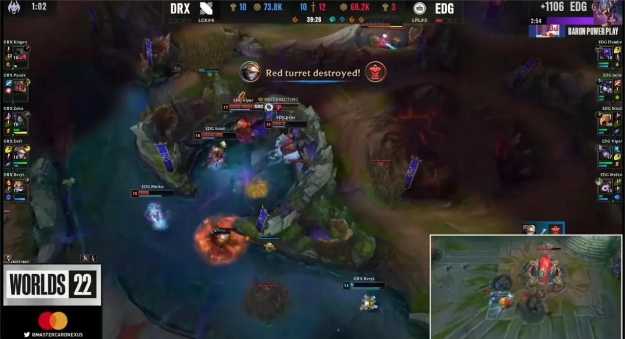 包含100T横扫EDG，Meiko拿下关键大龙鏖战多局2025世界赛，成为赛场最大亮点的词条